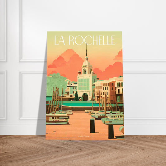 Affiche La Rochelle Je t'aime colors
