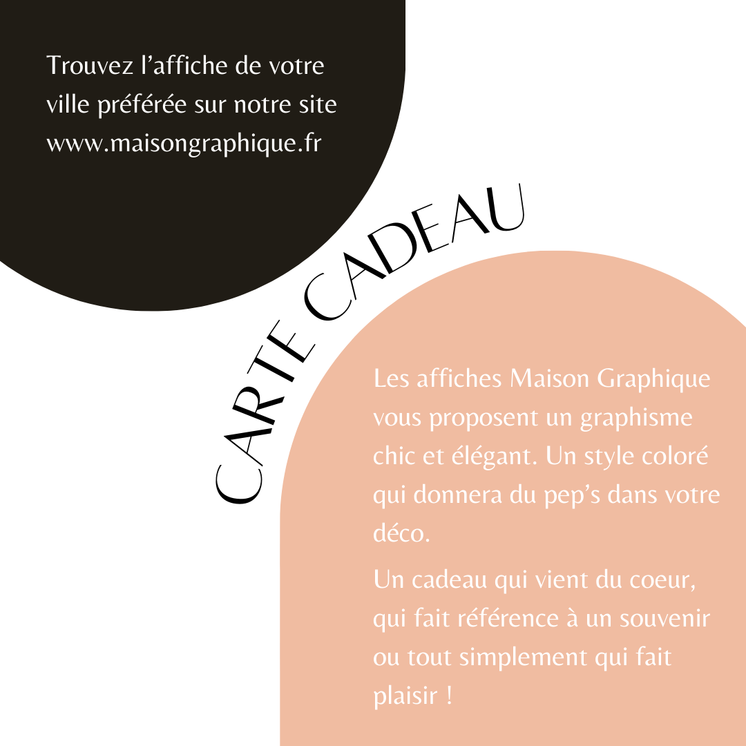 Carte cadeau Maison Graphique colors