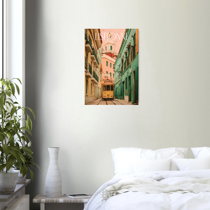 Affiche Lisbonne Je t'aime