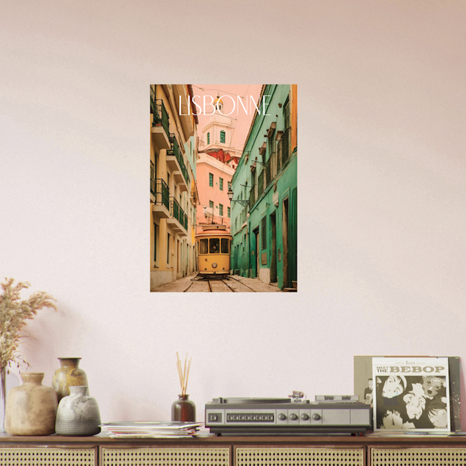 Affiche Lisbonne Je t'aime