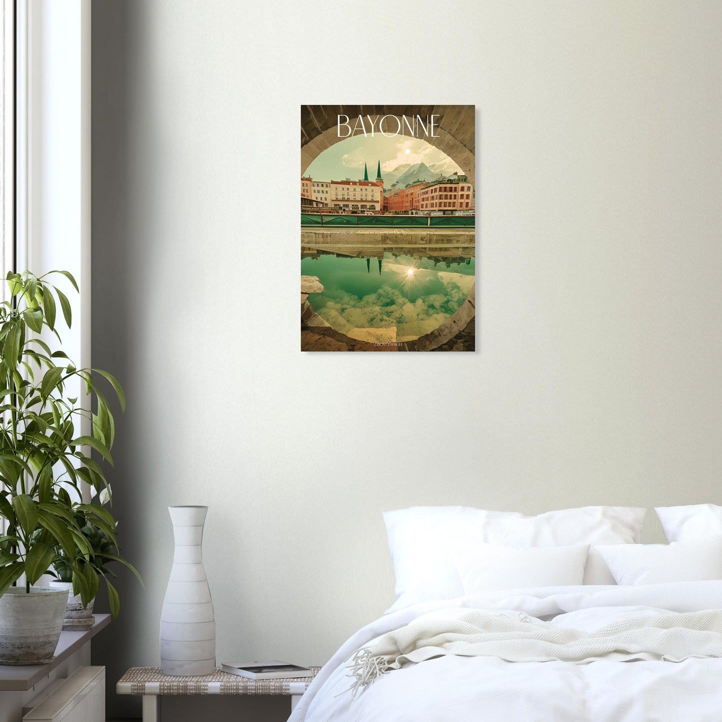 Affiche Bayonne Je t'aime colors