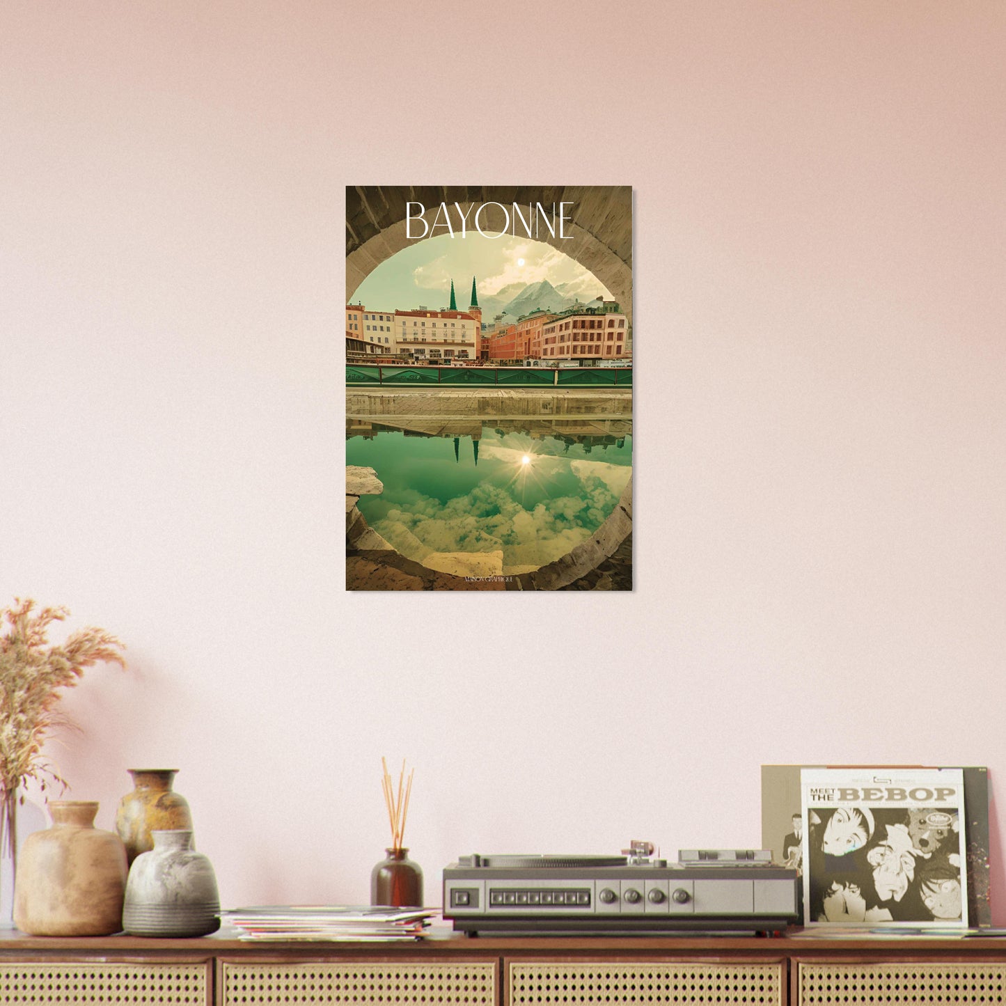 Affiche Bayonne Je t'aime colors
