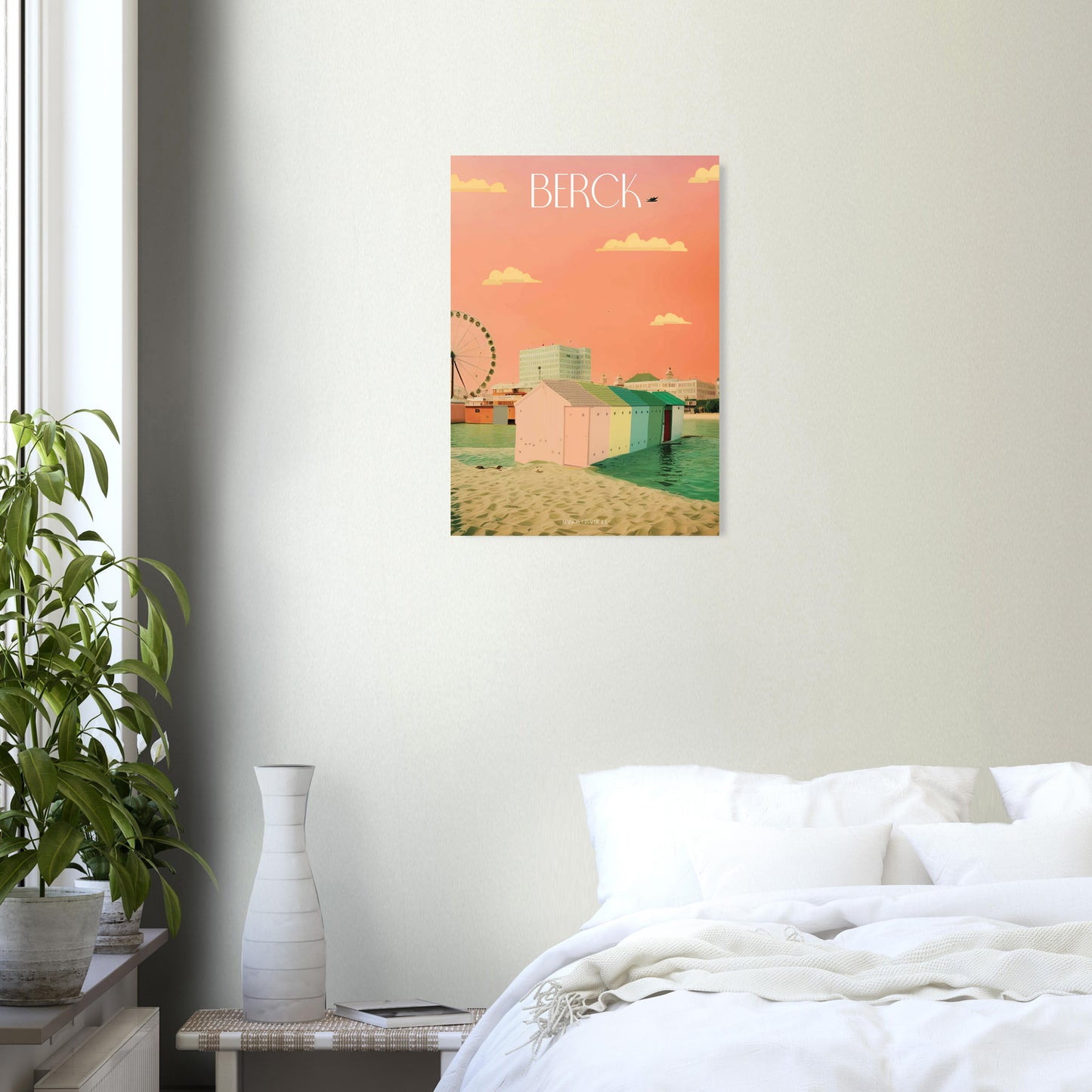 Affiche Berck Je t'aime colors