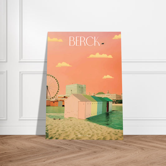 Affiche Berck Je t'aime colors