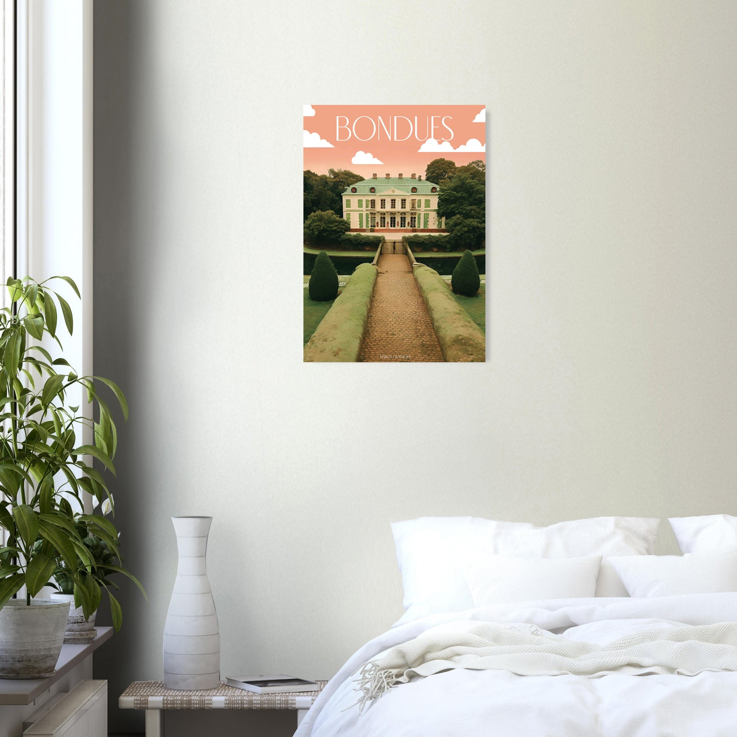 Affiche Bondues Je t'aime colors