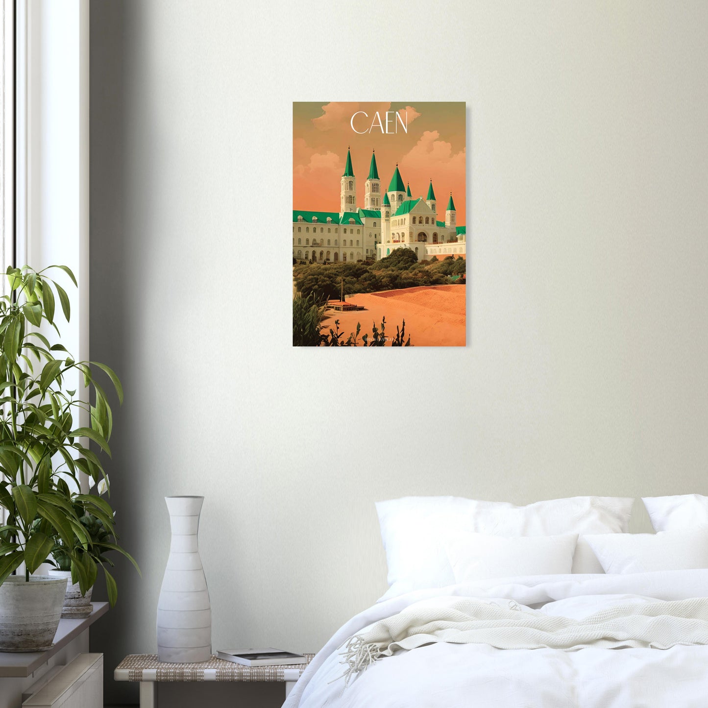 Affiche Caen Je t'aime colors