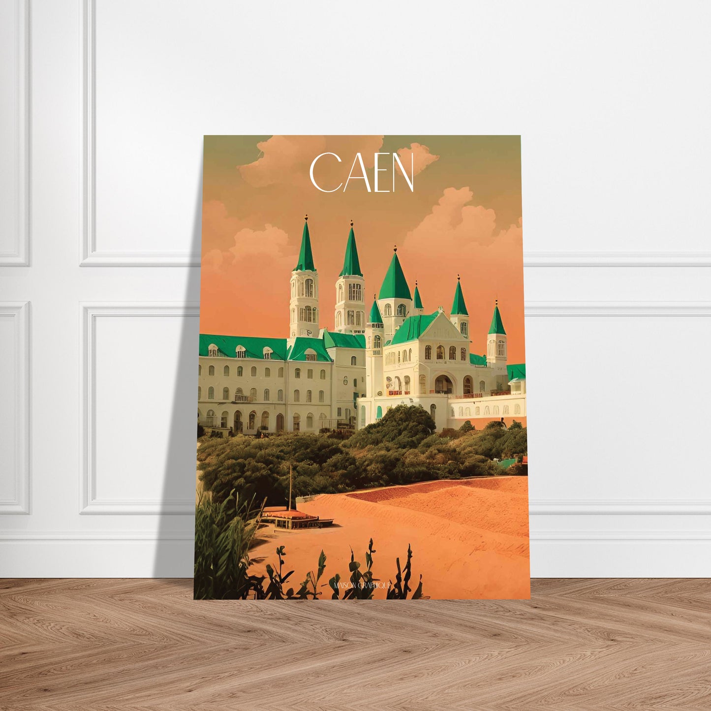 Affiche Caen Je t'aime colors