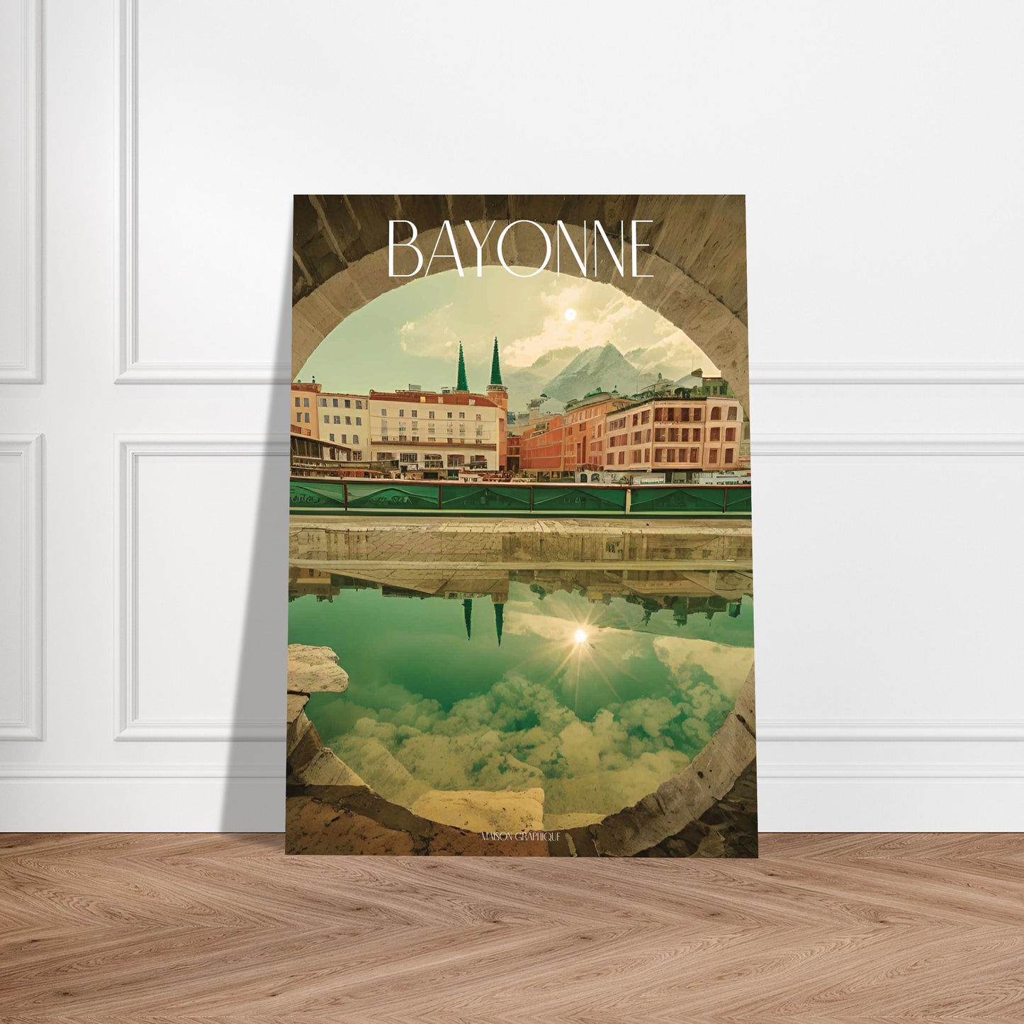 Affiche Bayonne Je t'aime colors