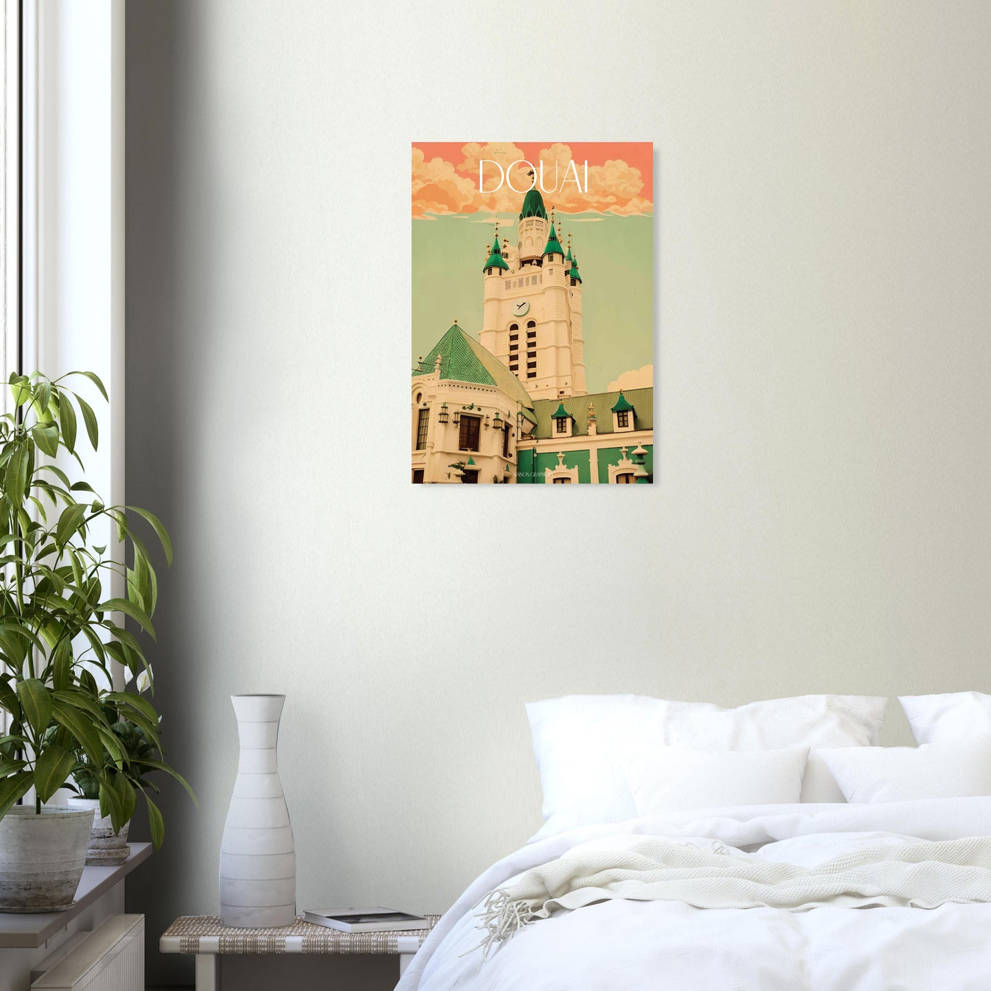 Affiche Douai Je t'aime colors