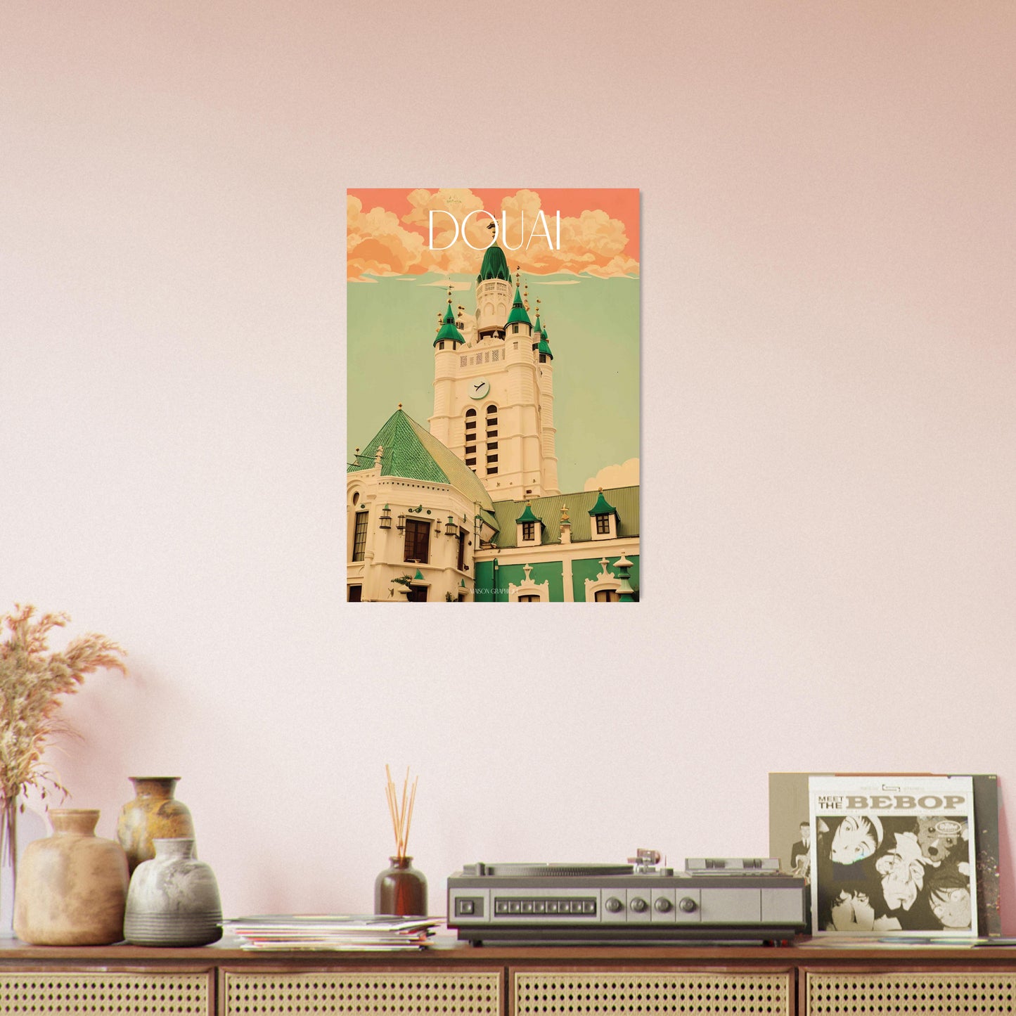 Affiche Douai Je t'aime colors