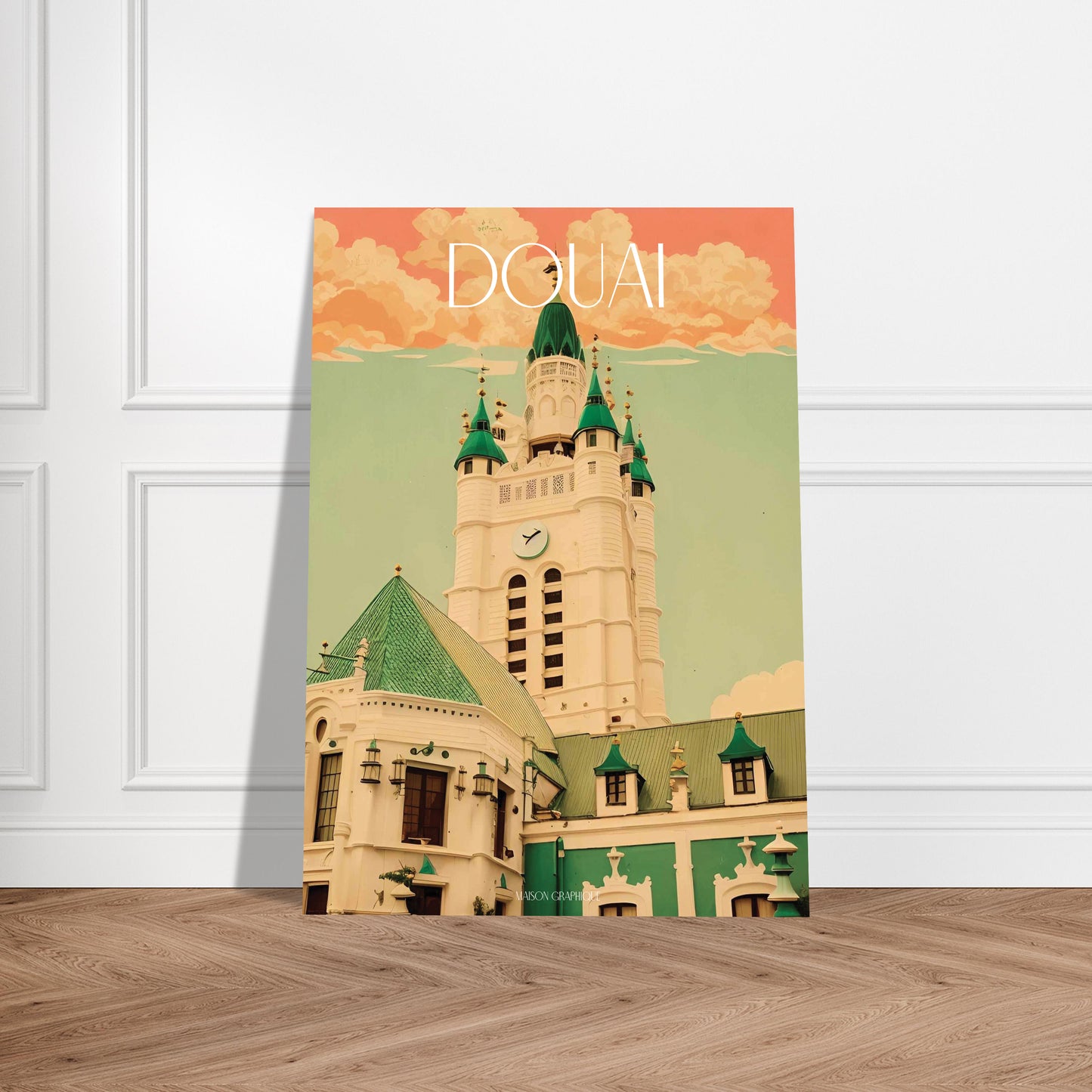 Affiche Douai Je t'aime colors