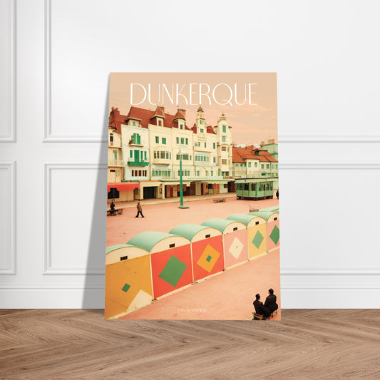 Affiche Dunkerque Je t'aime colors