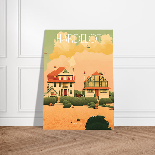 Affiche Hardelot Je t'aime colors
