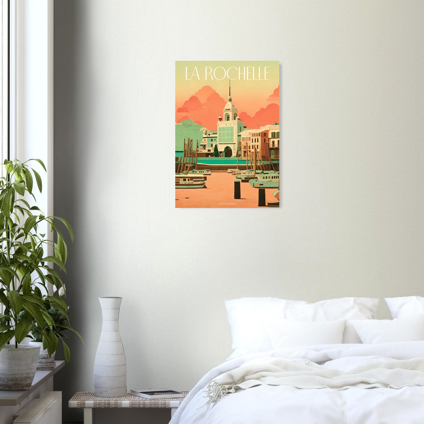 Affiche La Rochelle Je t'aime colors