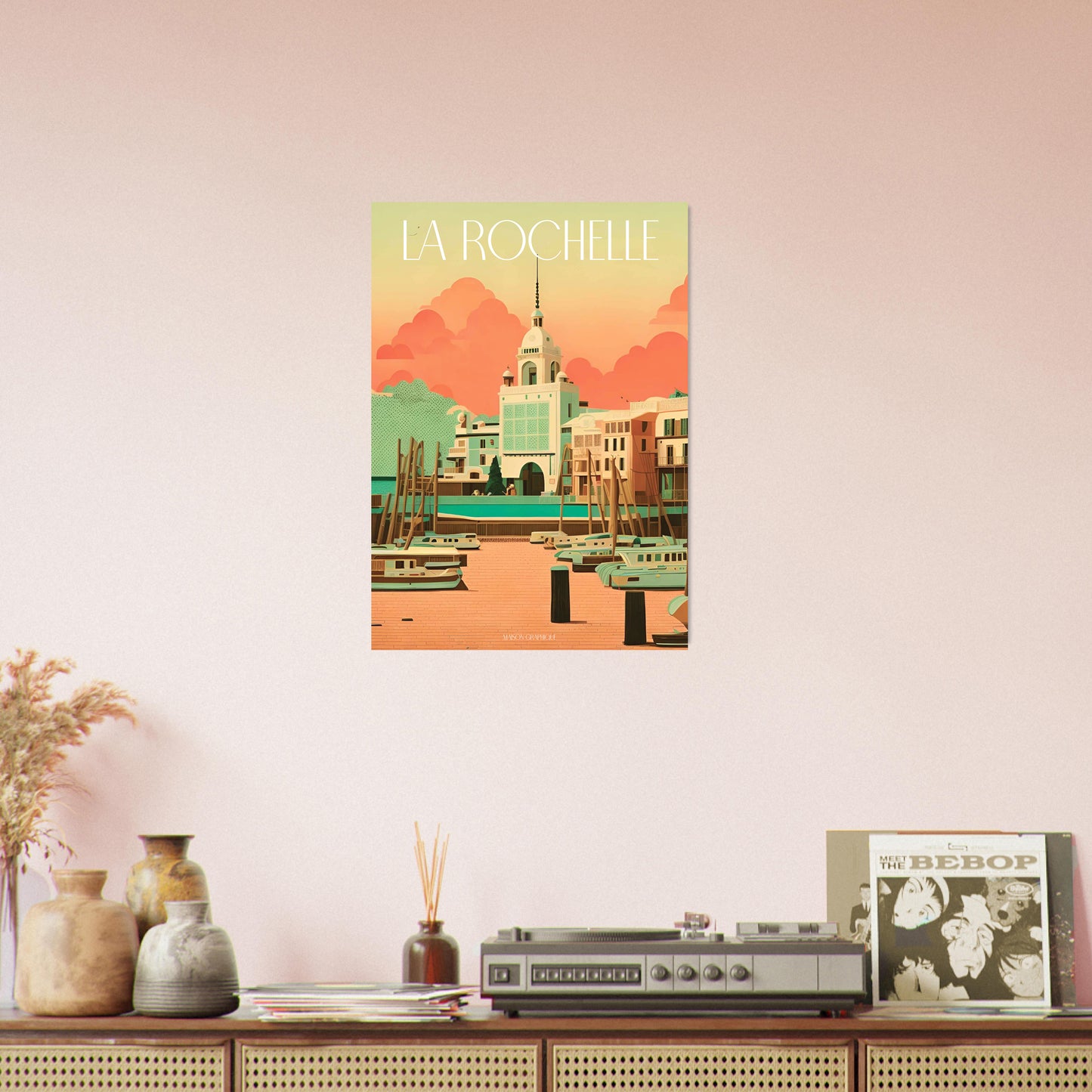 Affiche La Rochelle Je t'aime colors