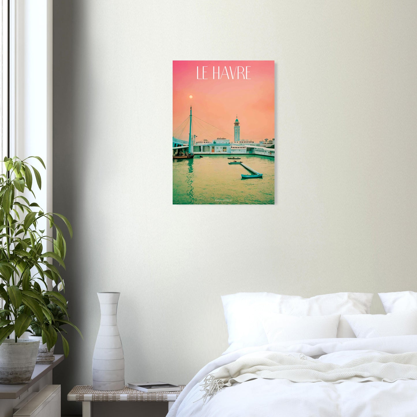 Affiche Le Havre Je t'aime colors
