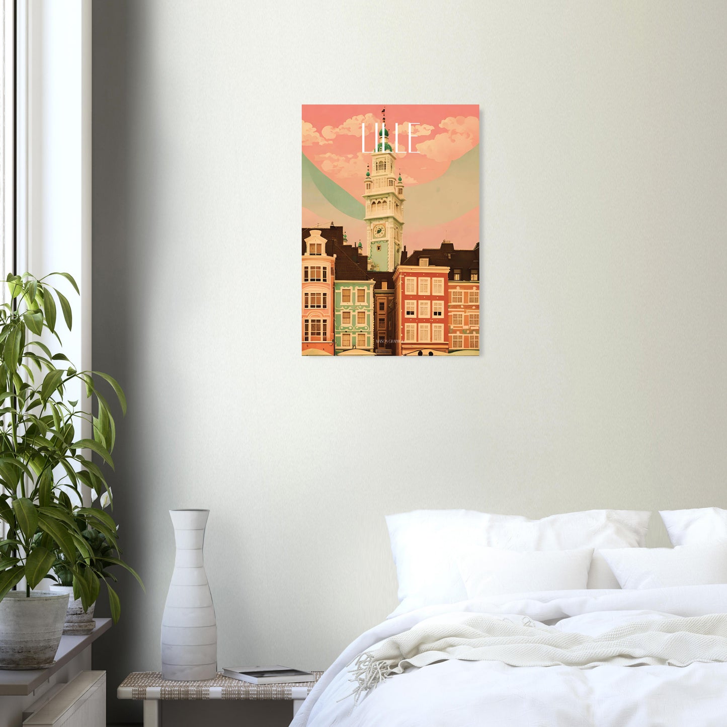 Affiche Lille Je t'aime colors