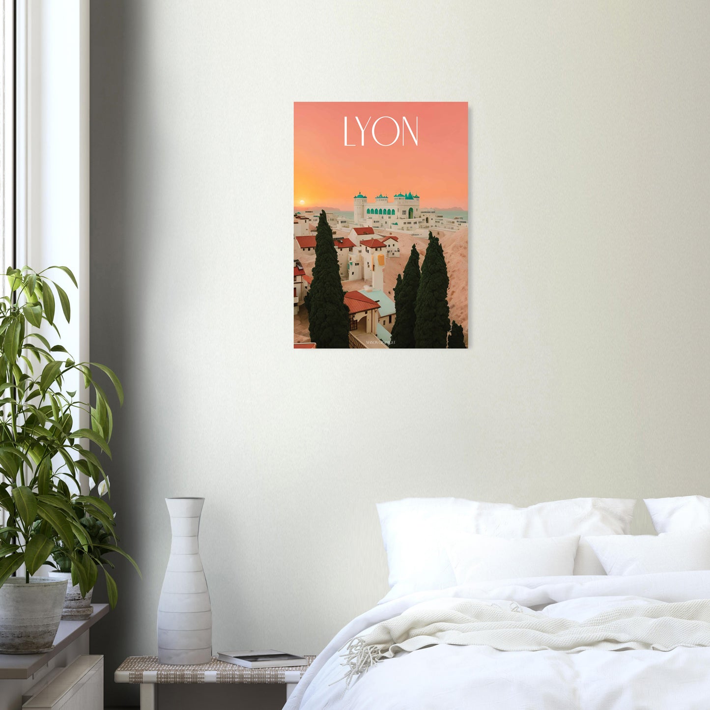 Affiche Lyon Je t'aime colors