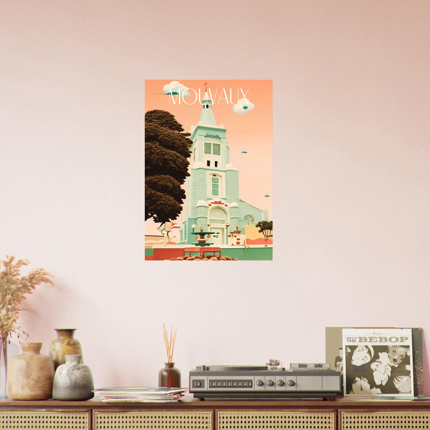 Affiche Mouvaux Je t'aime colors