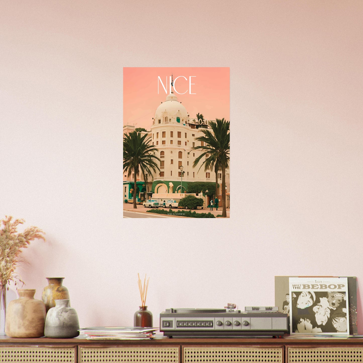 Affiche Nice Je t'aime colors