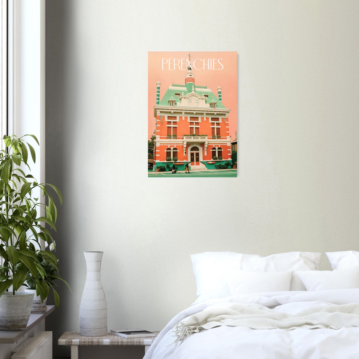 Affiche Pérenchies Je t'aime colors