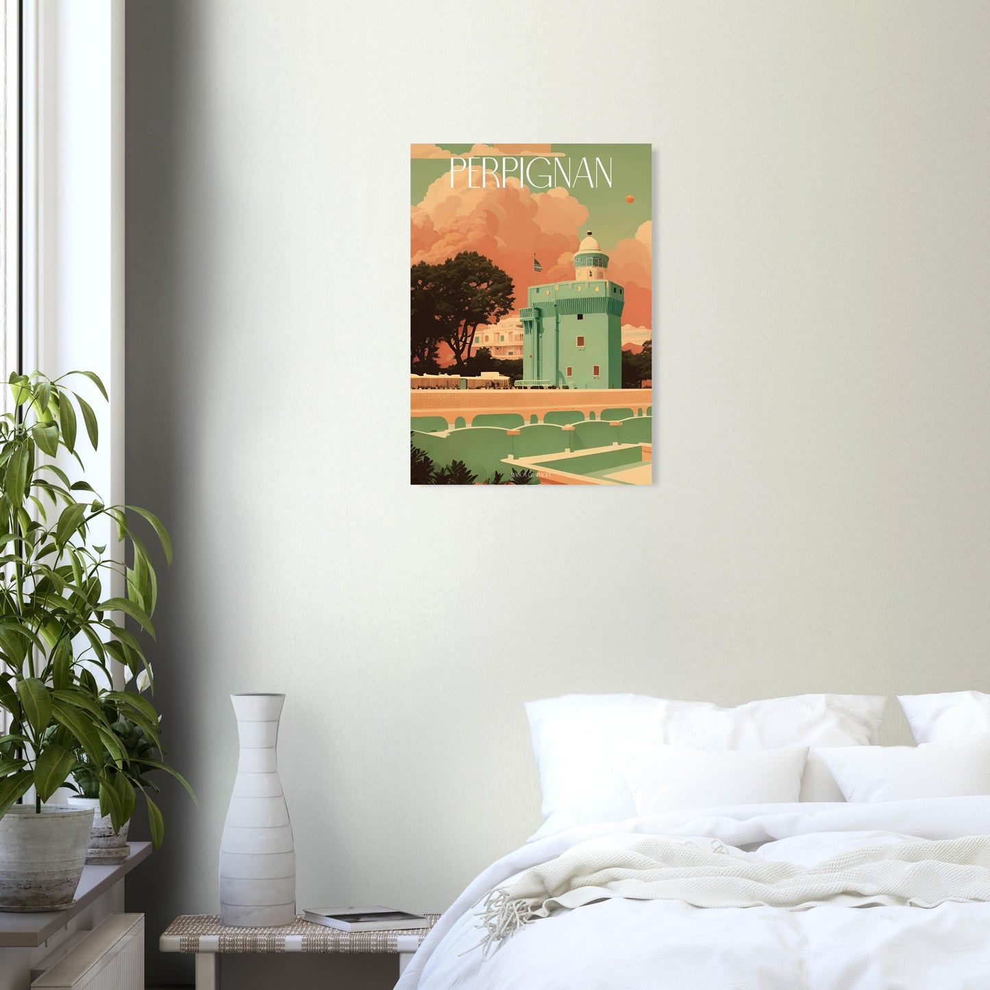 Affiche Perpignan Je t'aime colors