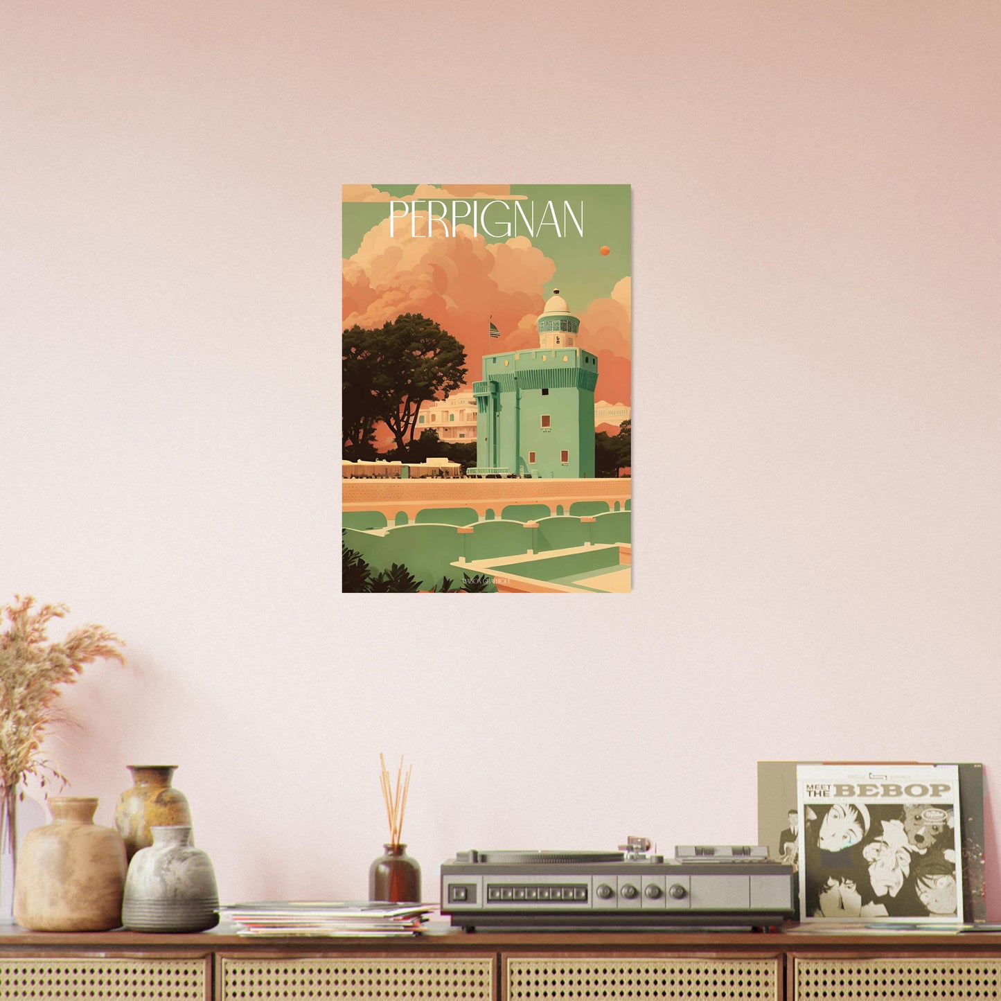 Affiche Perpignan Je t'aime colors