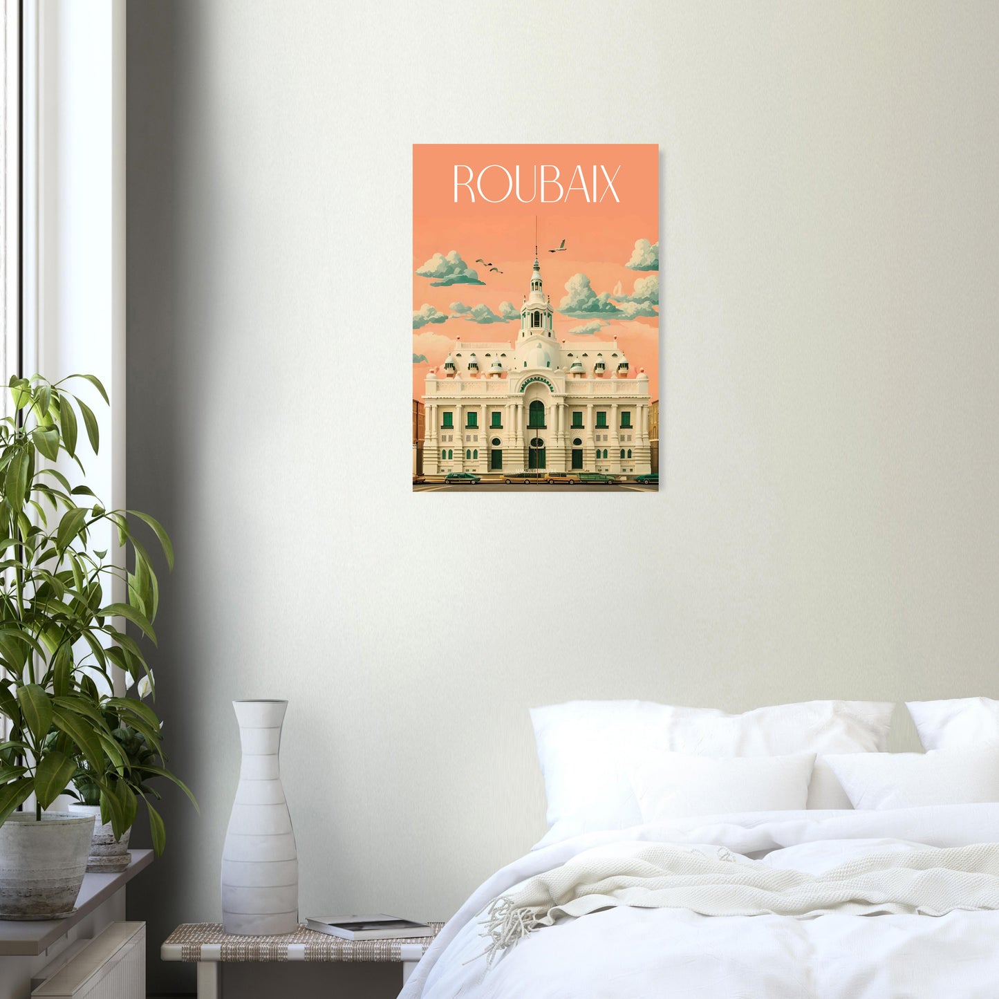 Affiche Roubaix Je t'aime colors
