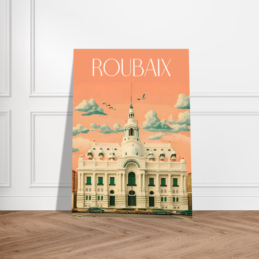 Affiche Roubaix Je t'aime colors