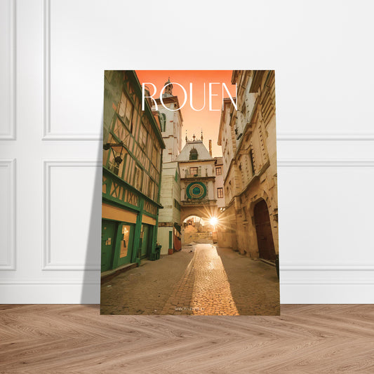 Affiche Rouen Je t'aime colors