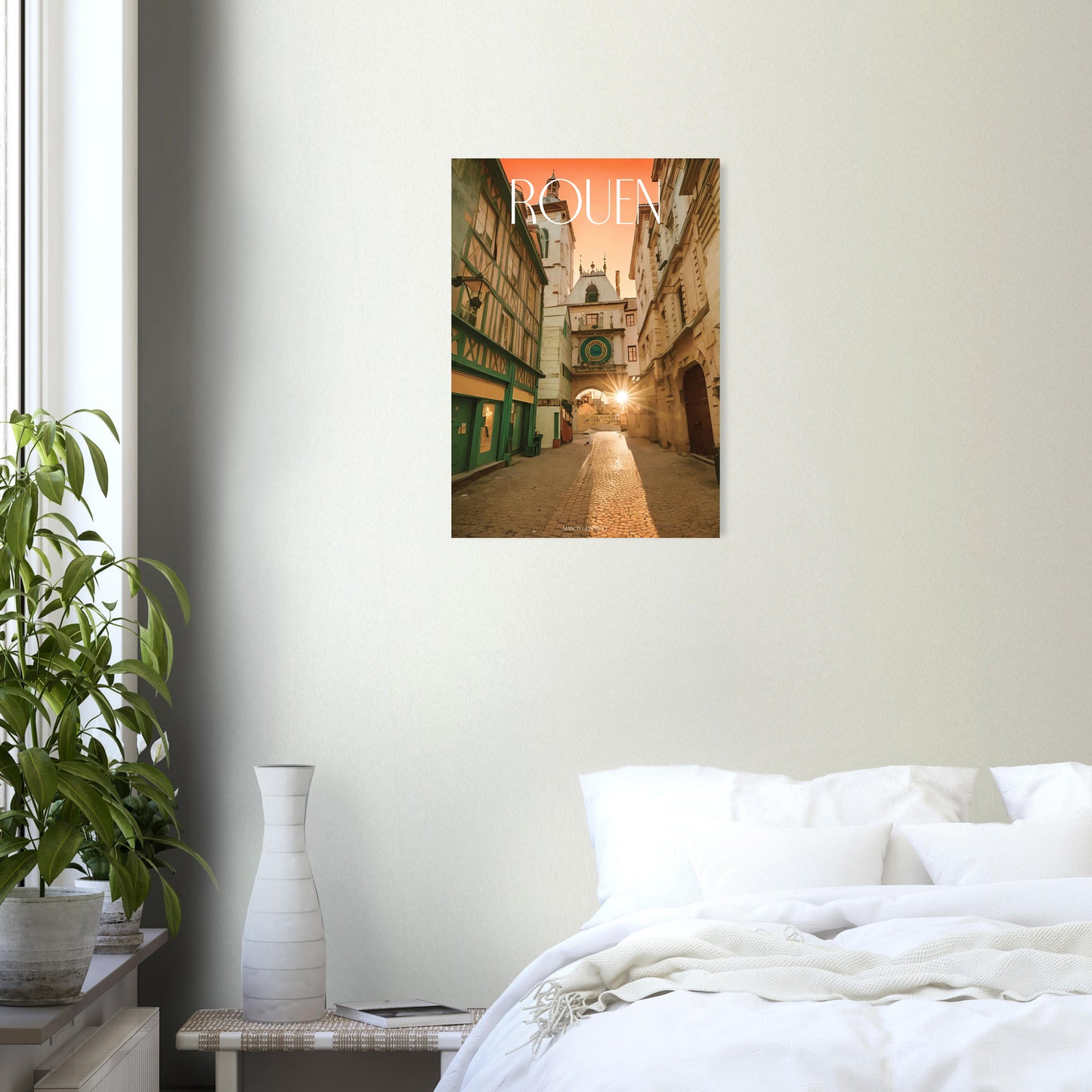 Affiche Rouen Je t'aime colors