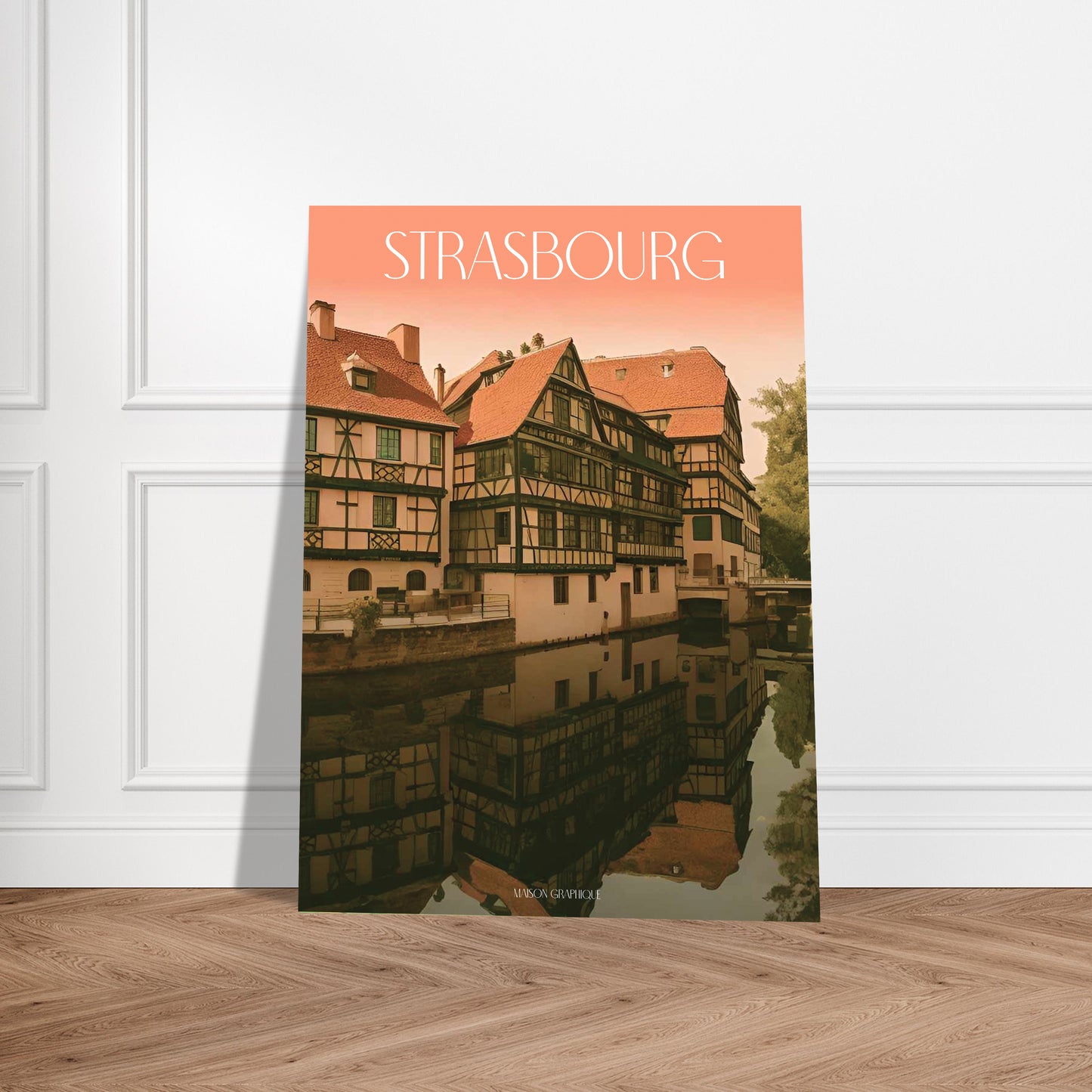 Affiche Strasbourg Je t'aime colors