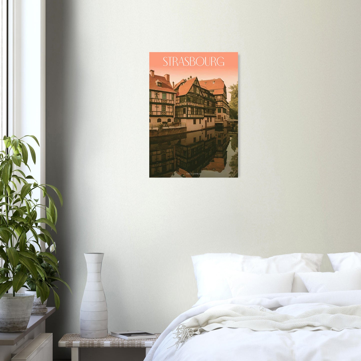 Affiche Strasbourg Je t'aime colors