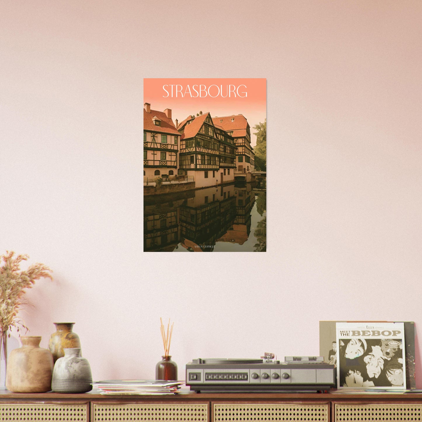 Affiche Strasbourg Je t'aime colors