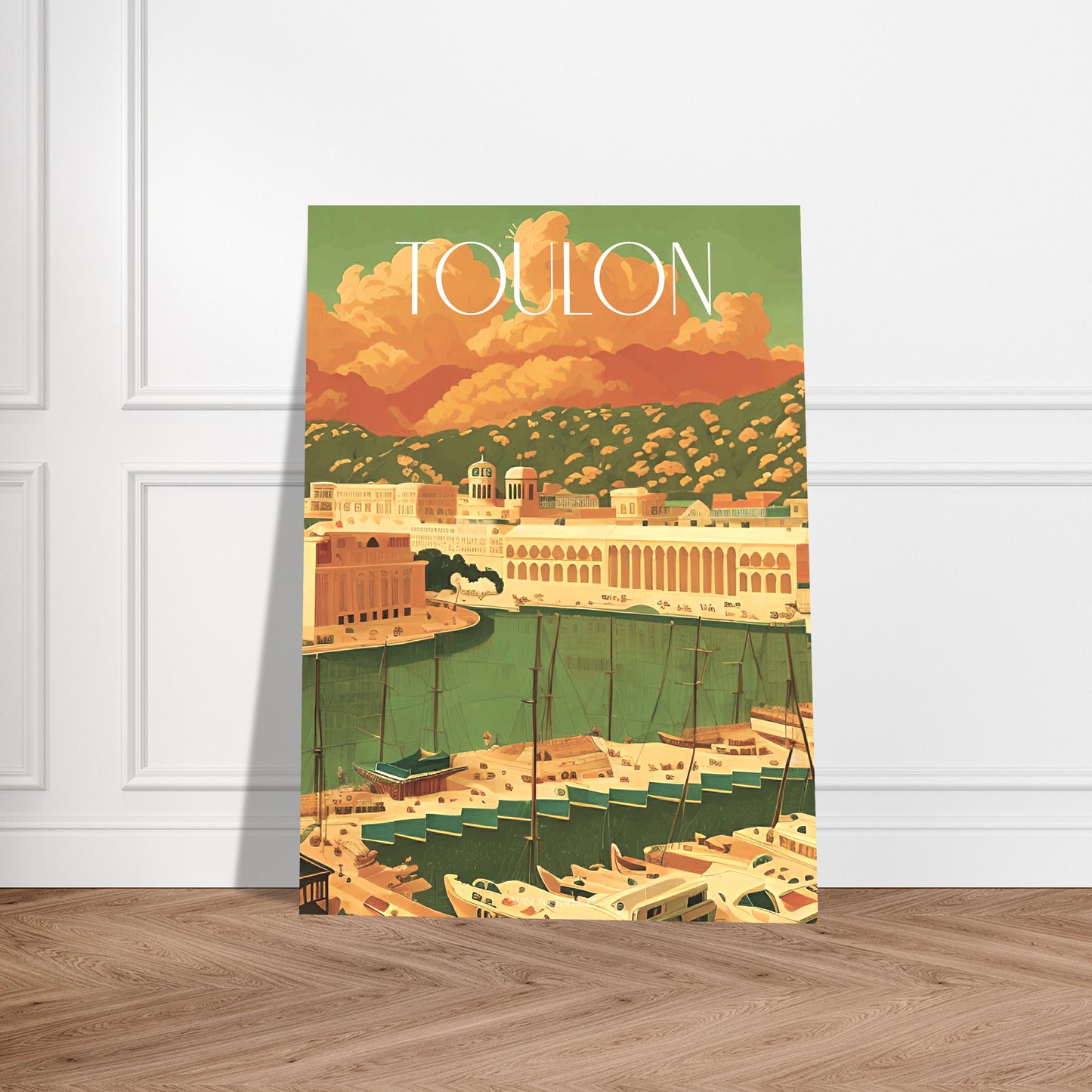 Affiche Toulon Je t'aime colors