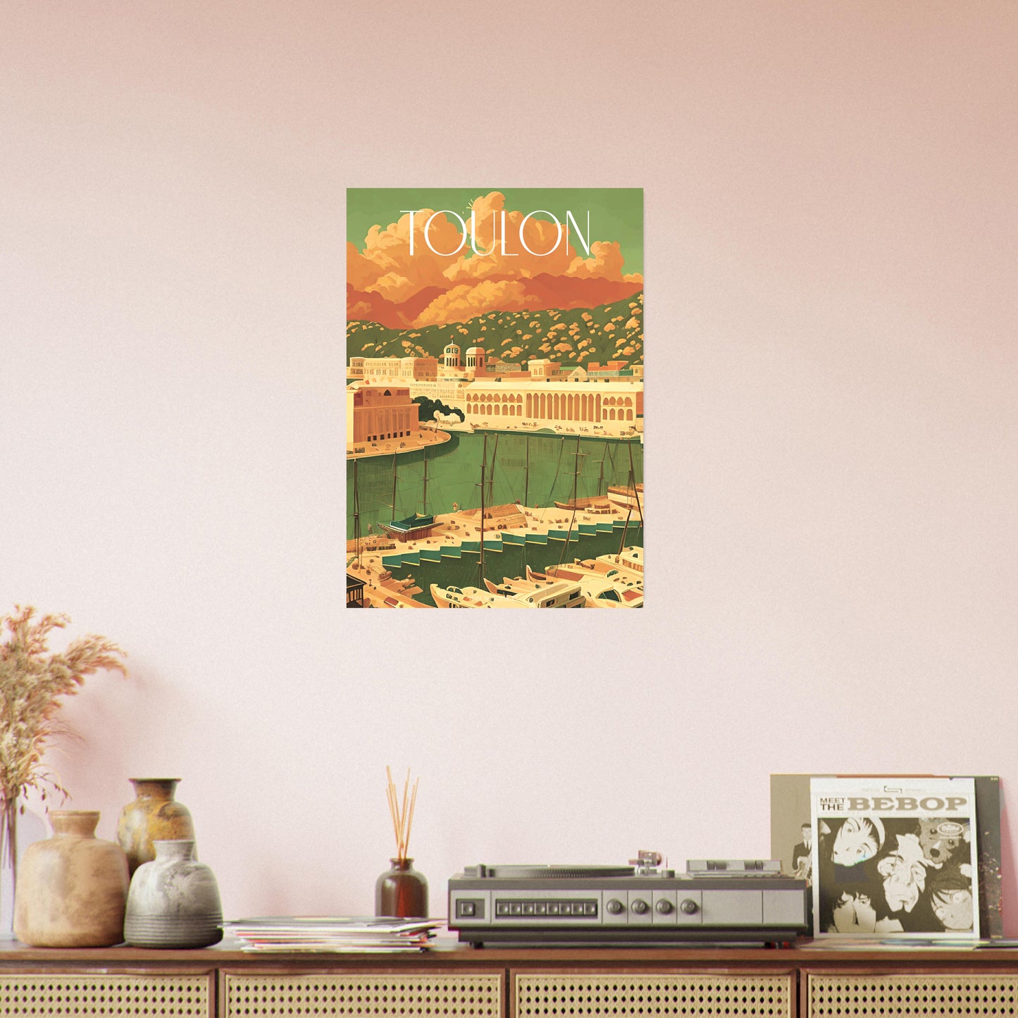 Affiche Toulon Je t'aime colors