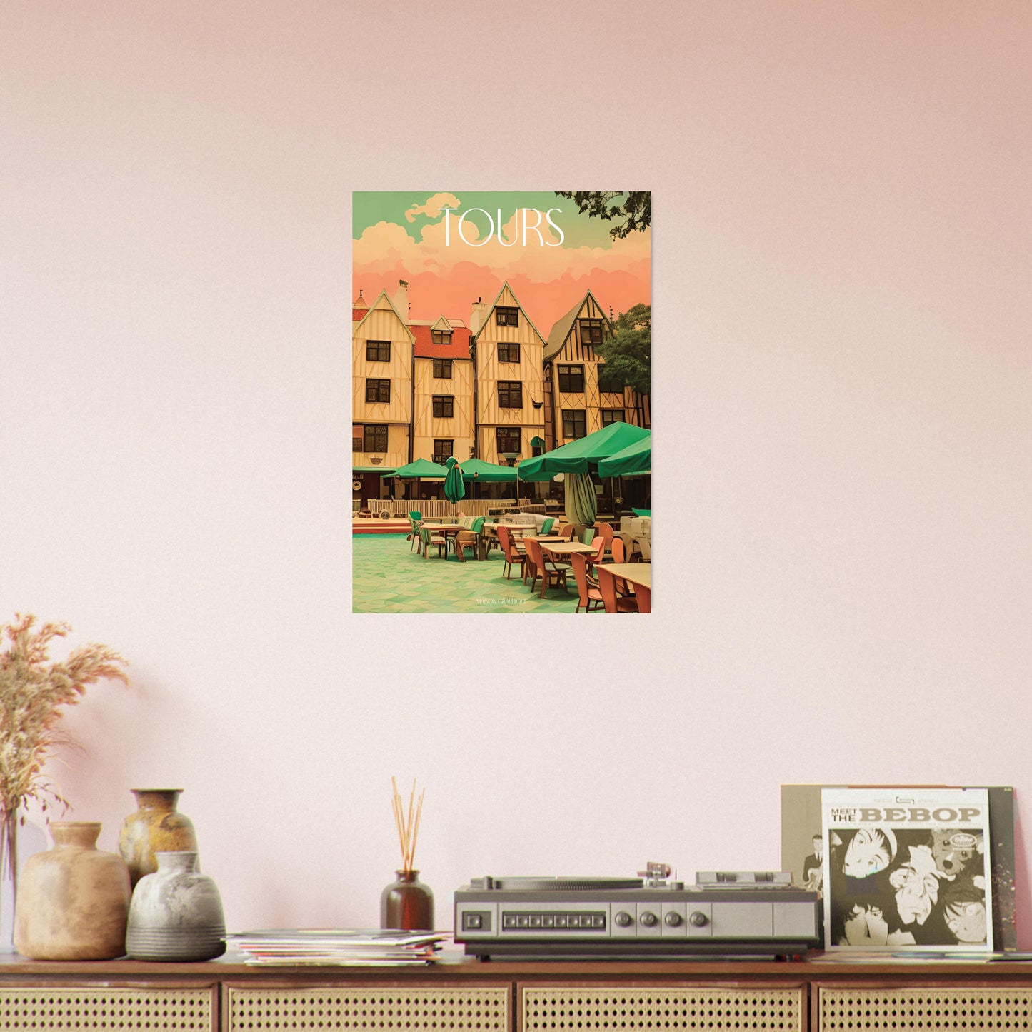 Affiche Tours Je t'aime colors
