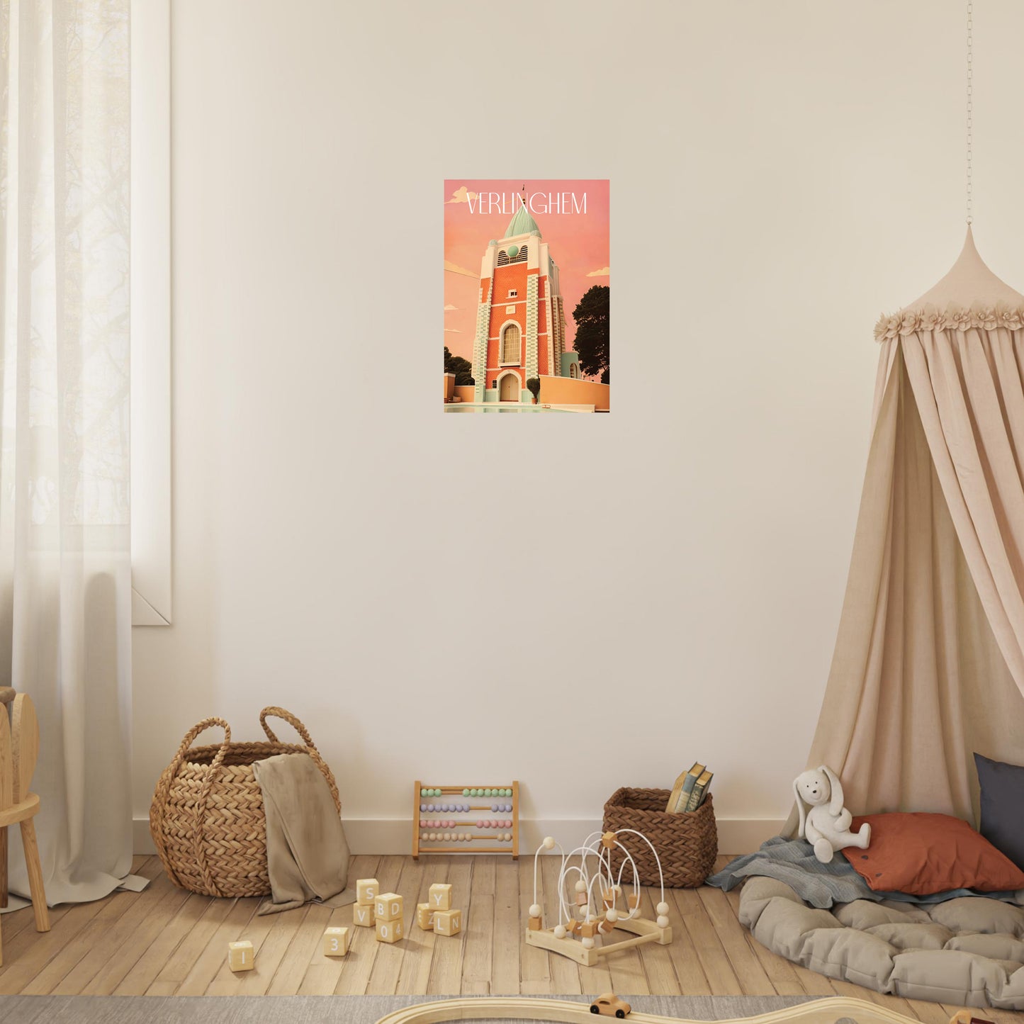 Affiche Verlinghem Je t'aime colors