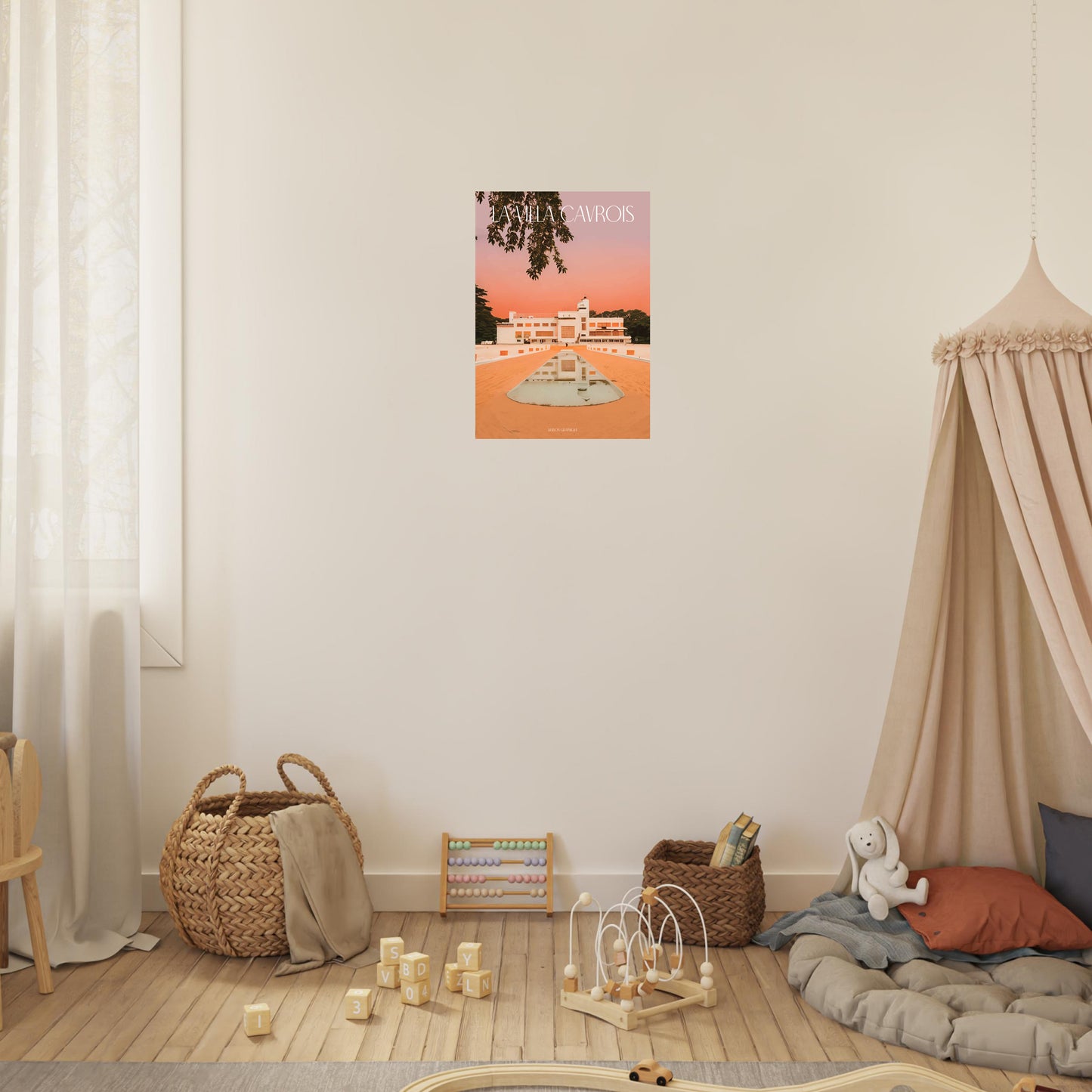 Affiche La Villa Cavrois Je t'aime colors