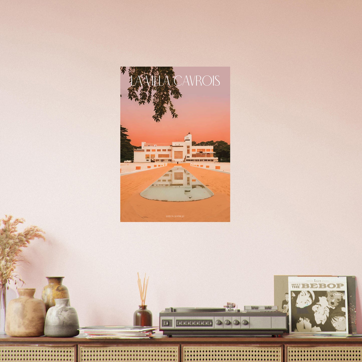 Affiche La Villa Cavrois Je t'aime colors