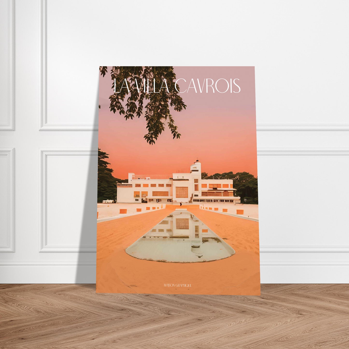 Affiche La Villa Cavrois Je t'aime colors