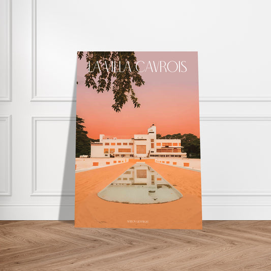 Affiche La Villa Cavrois Je t'aime colors