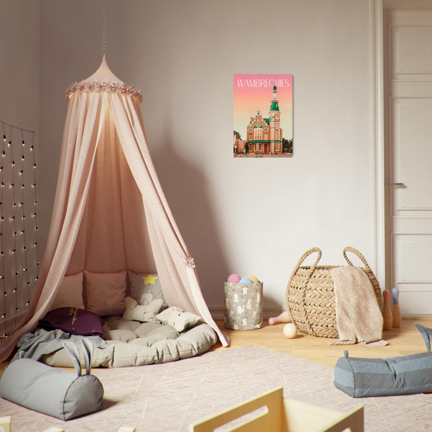 Affiche Wambrechies Je t'aime colors